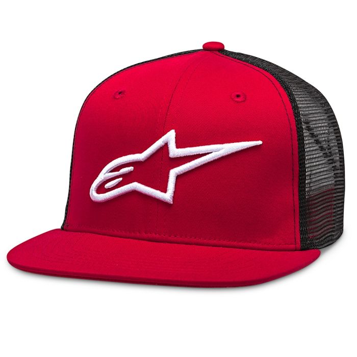 Alpinestars Corp Trucker Cap, Colour: Red Black, Size:: One Size