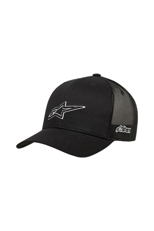 Alpinestars Ageless Outline Trucker Hat, Colour: Black/Black, Size:: One Size