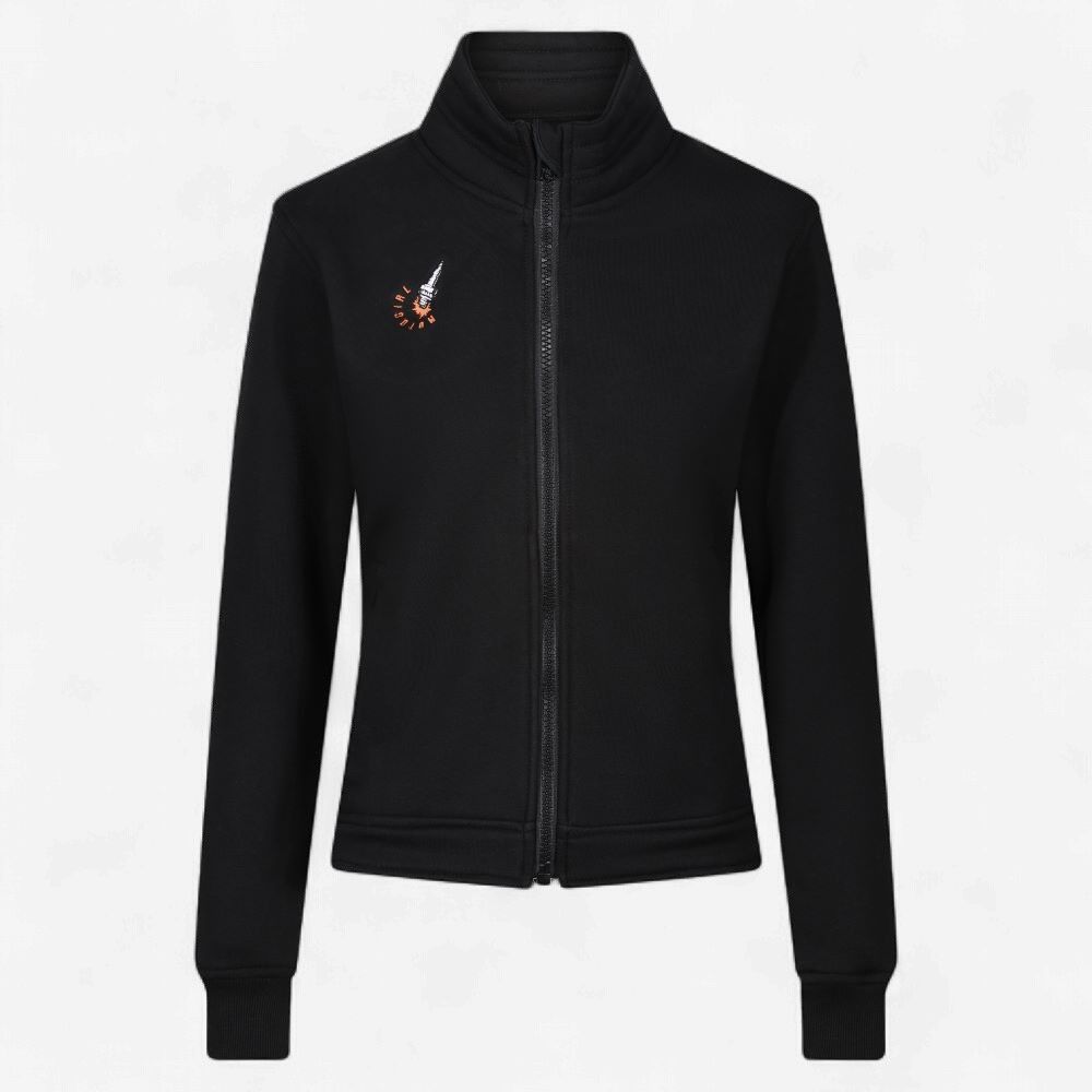 MotoGirl Spark Sweatshirt, Colour: Black, Size:: L