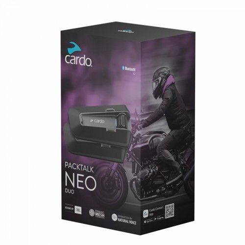 Cardo PackTalk Neo Duo Motorcycle Bluetooth Handsfree, DMC Tech &amp; JBL
