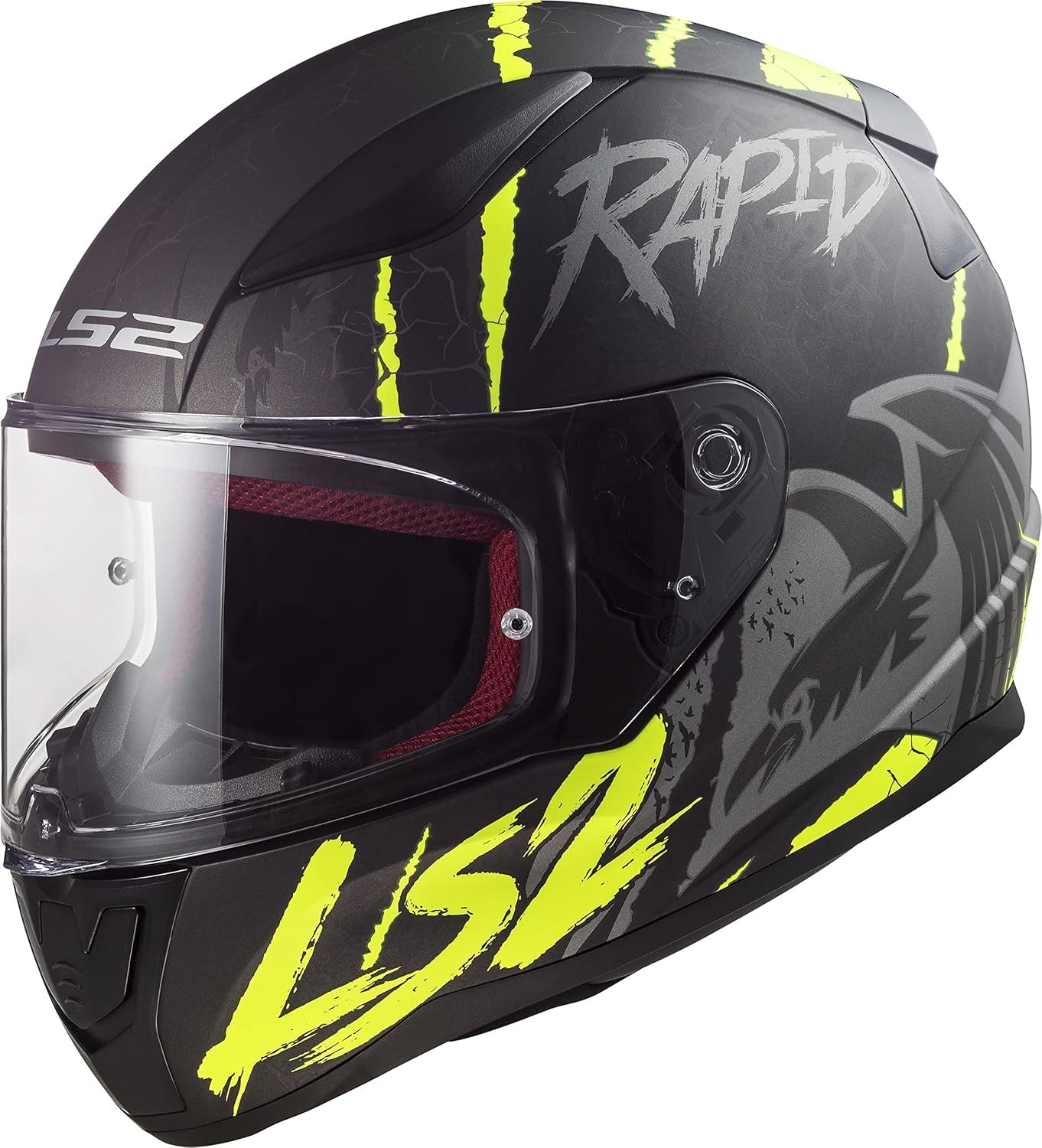 LS2  FF353 Rapid Raven Motorcycle Helmet