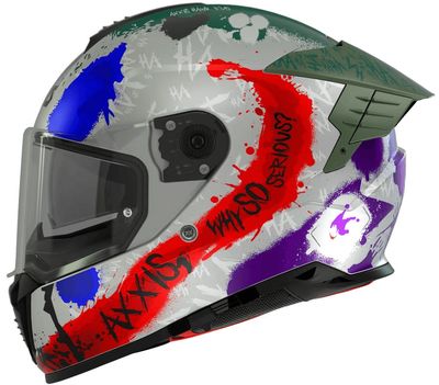 Axxis Hawk SV EVO full face helmet Sick Joke - Limited Joker Edition