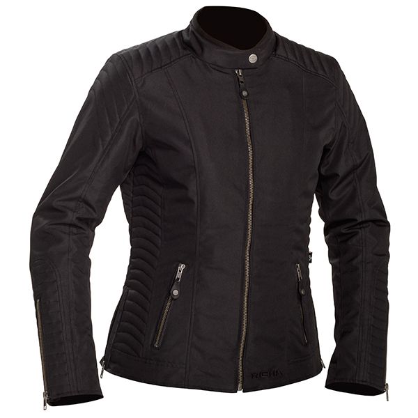 Richa Lausanne Textile Motorcycle Jacket, Colour: Black, Size:: XS