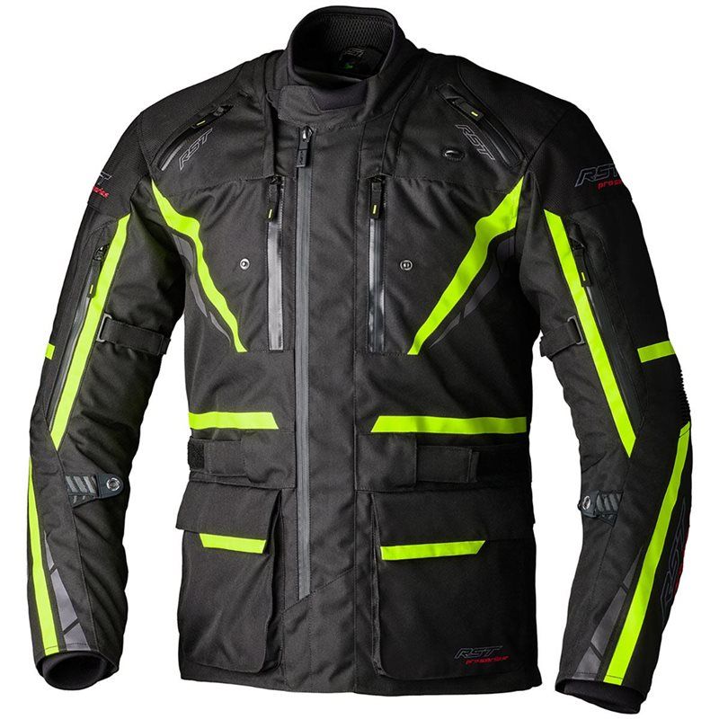 RST Pro Series Paragon 7 CE Jacket, Colour: Black/Flo Yellow, Size:: 44 (L)