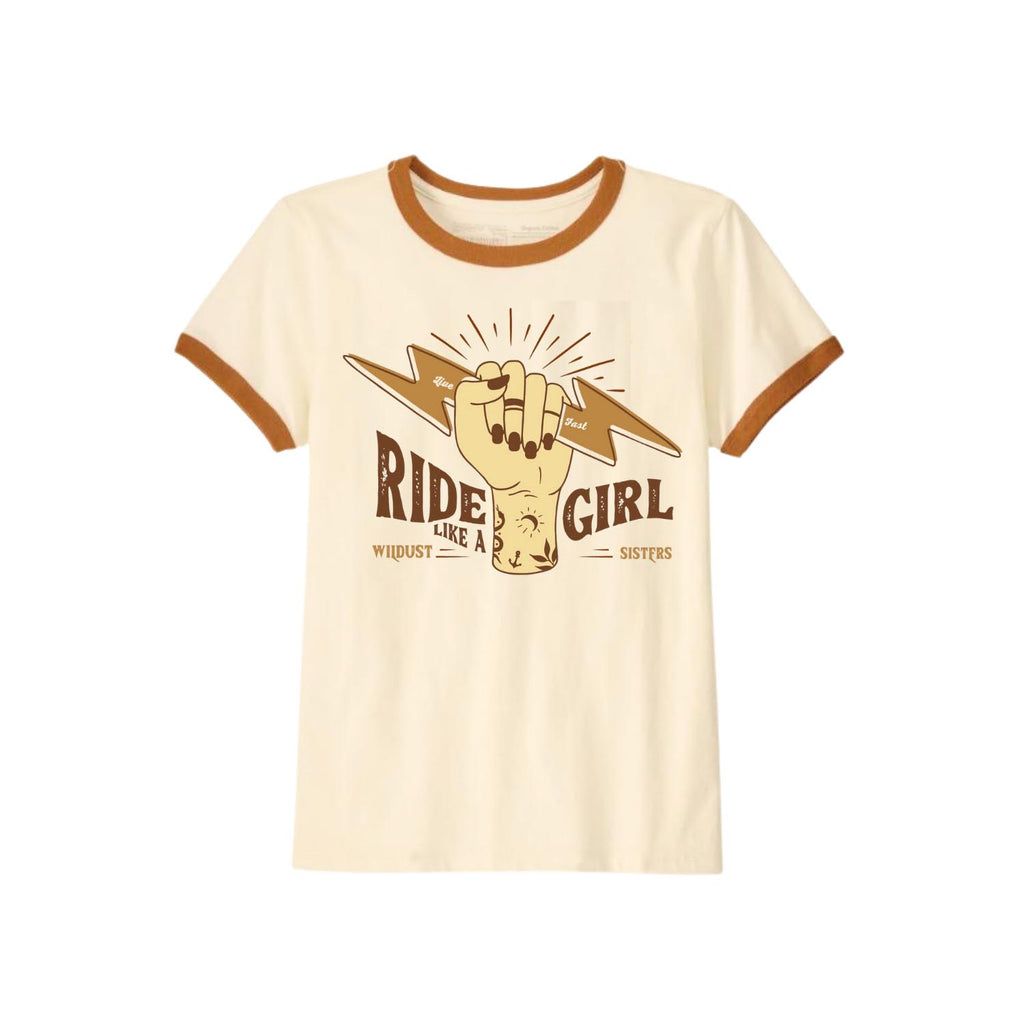 Wildust Sisters Retro T-Shirt - Ride Like A Girl