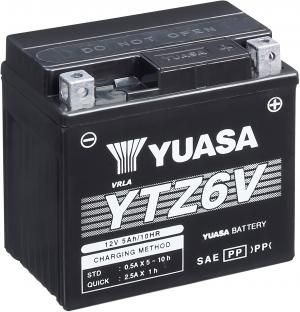YTZ6V YUASA Battery &amp; Acid Pack