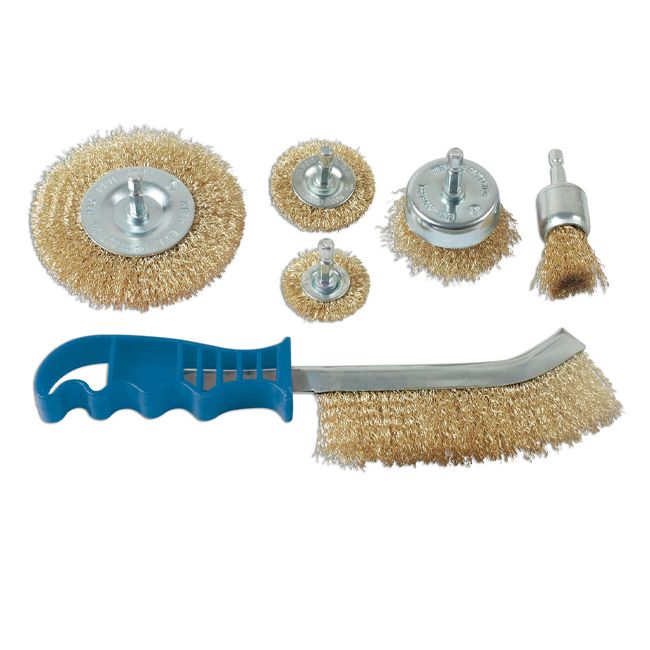 Laser 6 Piece Wire Brush Set  - 7718