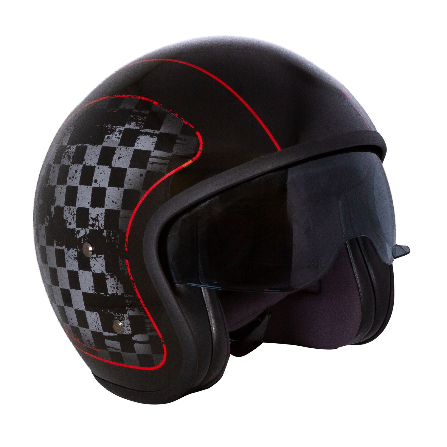 Merlin Flacon Jet Racer Helmet - Red