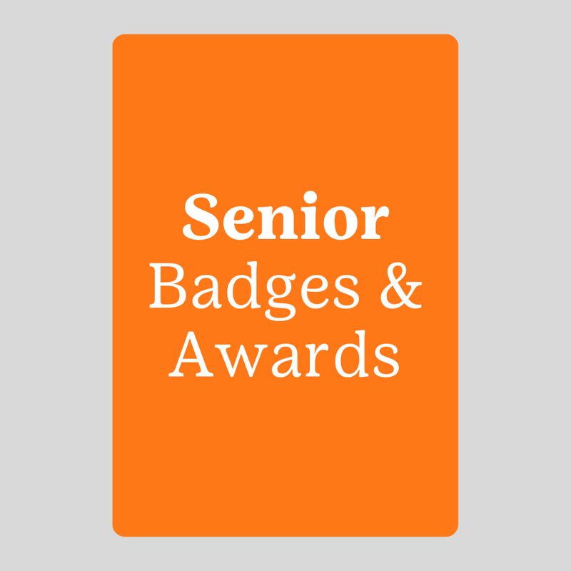 Senior Badges &amp; Awards