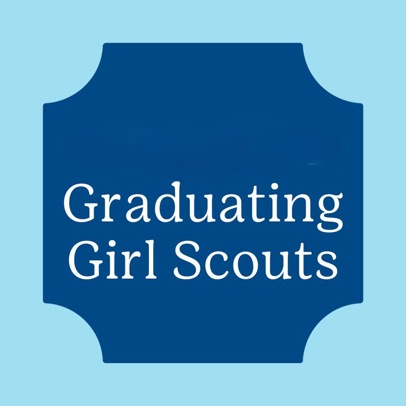 Graduating Girl Scouts