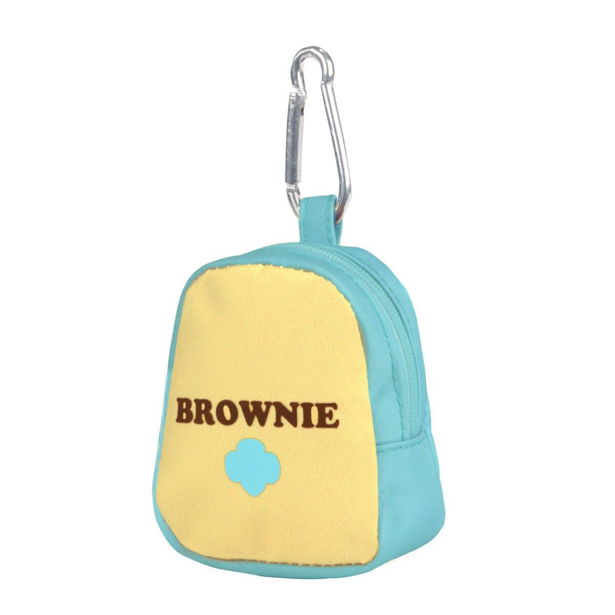 Brownie Mini Zipper Coin Purse Backpack Clip