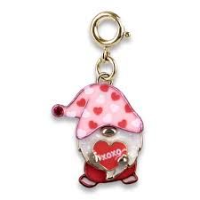 Gold Swivel Love Gnome Charm