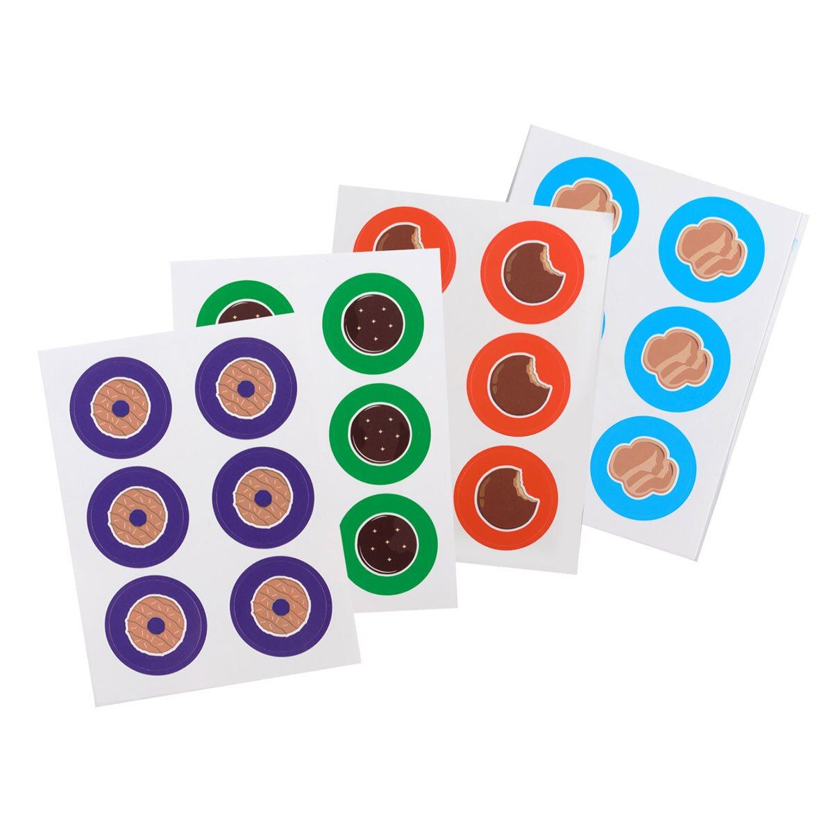 Cookie Fun Finds Sticker Sheets - Set of 4