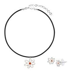 Daisy Earrings and Necklace