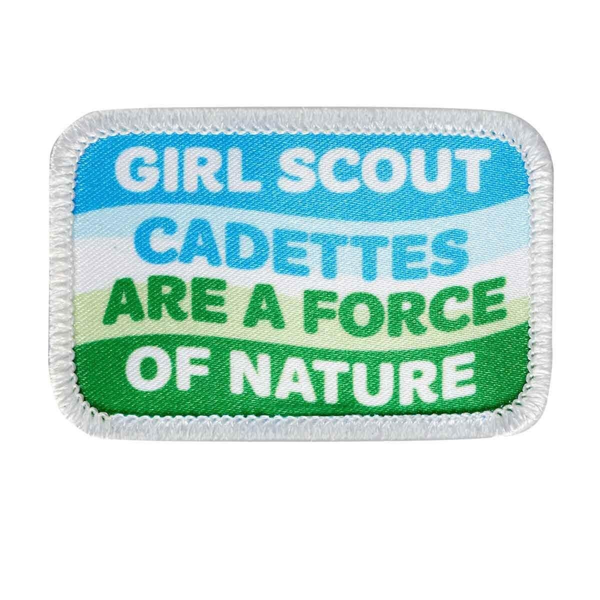 Cadettes Are A Force of Nature Sew-On Fun Patch