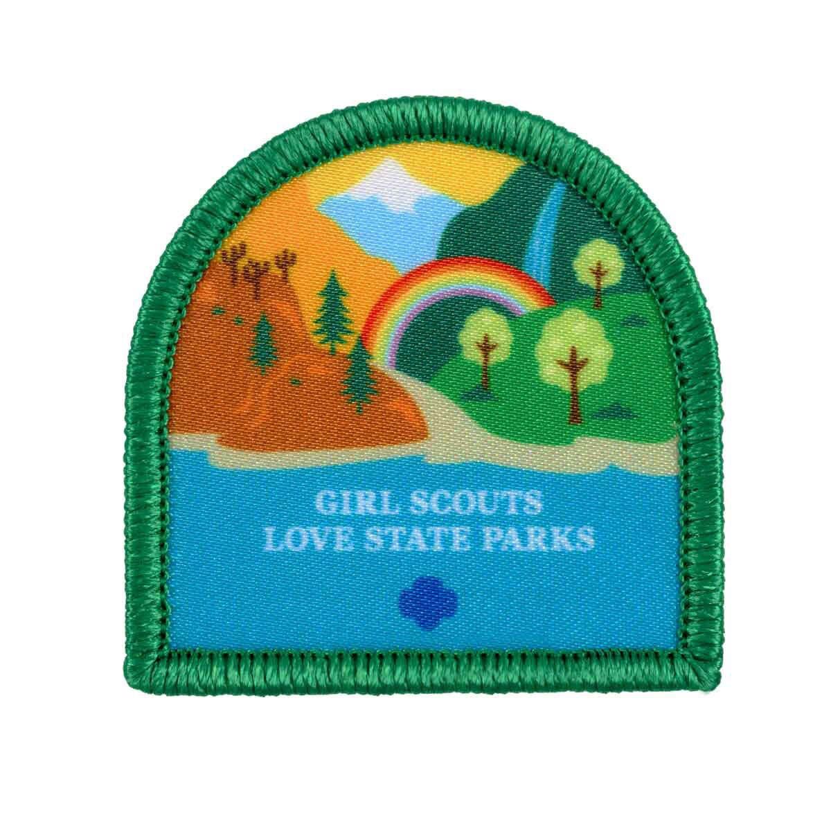 Girl Scouts Love State Parks 2025 Sew-On Patch