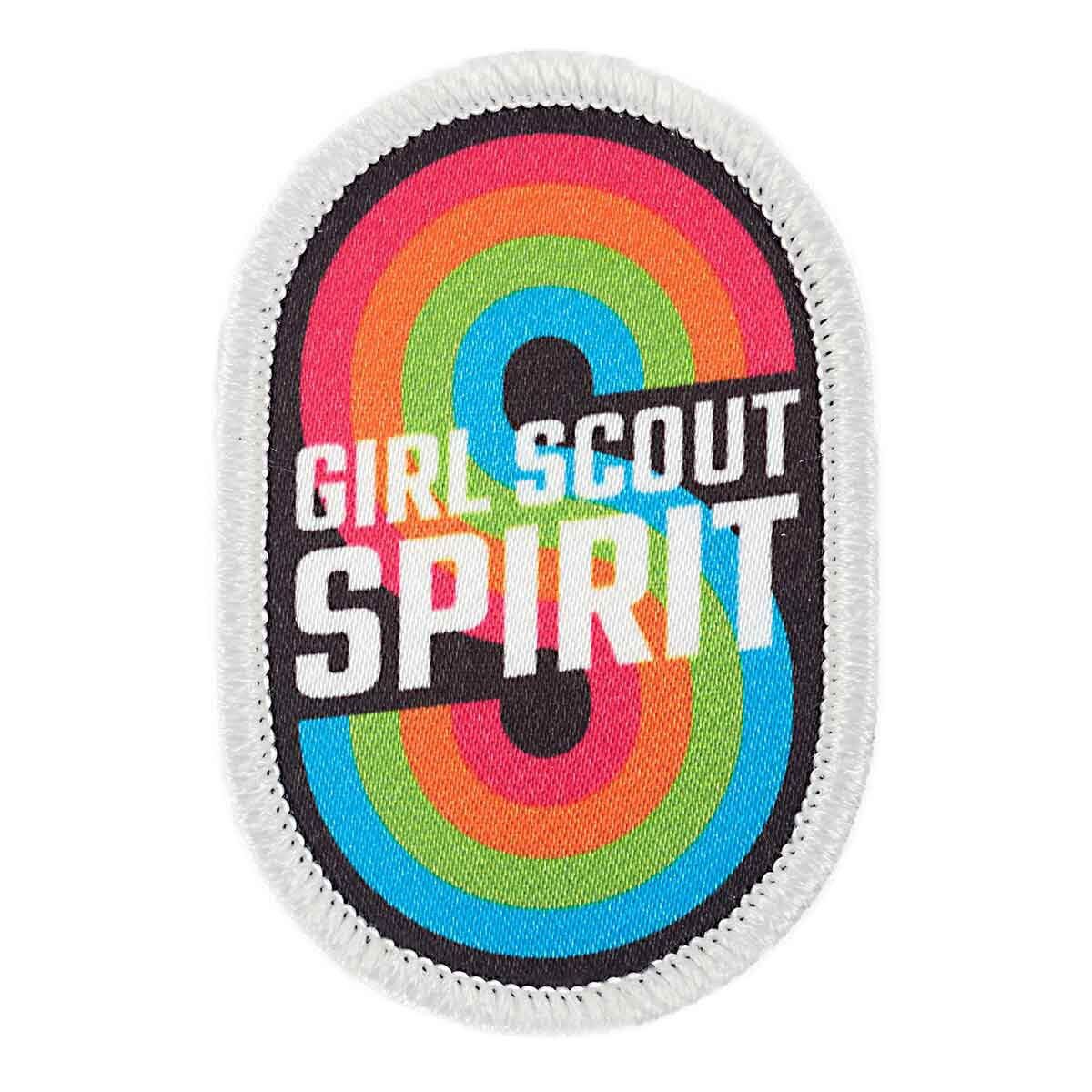Girl Scout Spirit Retro Iron-On Fun Patch