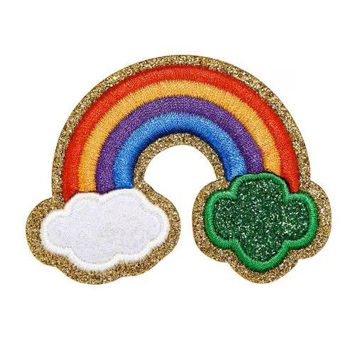 Girl Scouts x Supermix Studio Bridging Trefoil Rainbow Iron-On Super Fun Patch