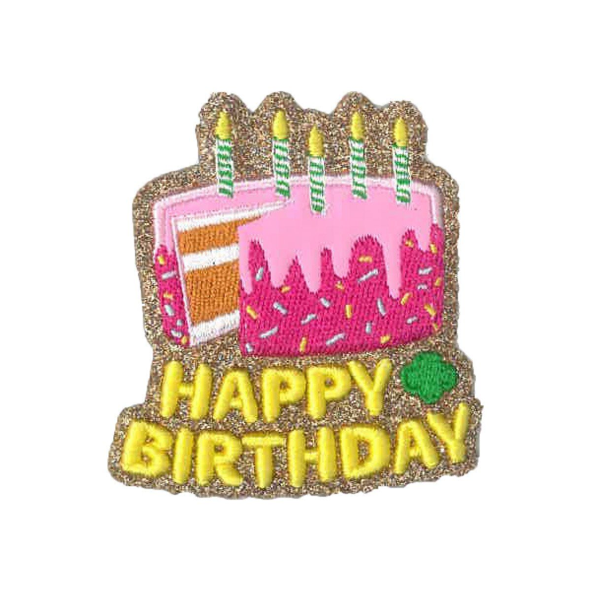 Girl Scouts x Supermix Studio Birthday Cake Iron-On Super Fun Patch