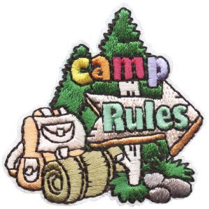 Camp Rules Fun Patch