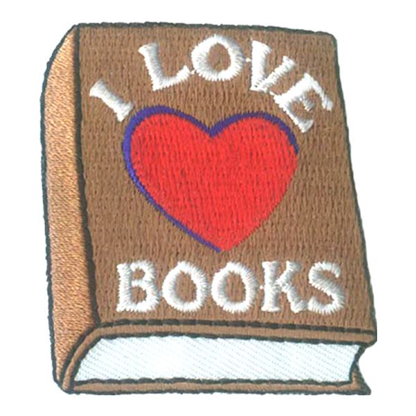 I Love Books (Heart) Fun Patch