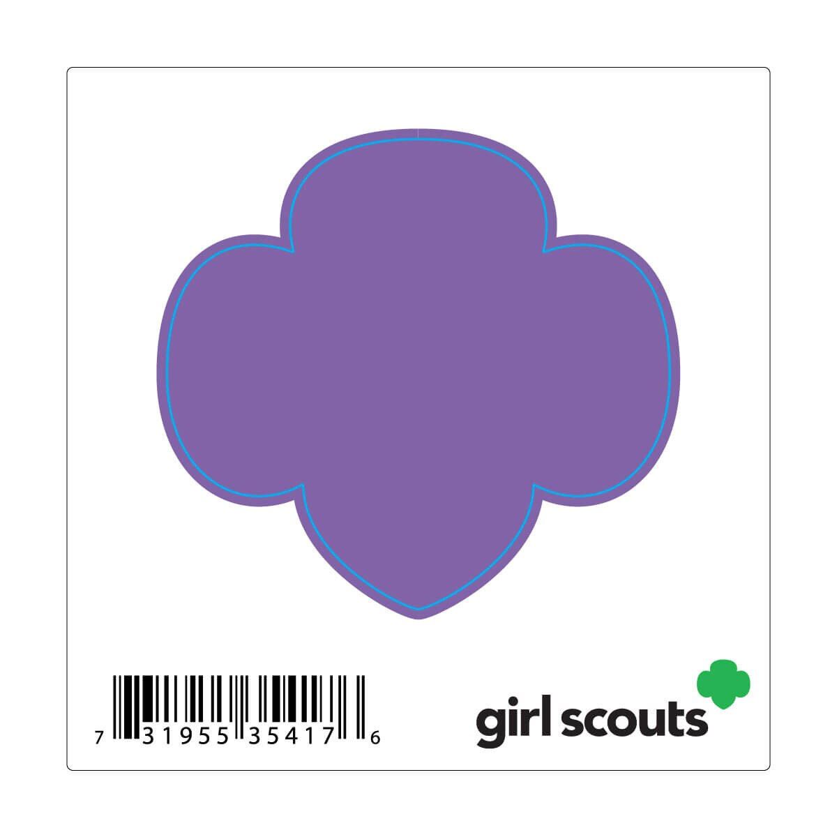 Trefoil Decal — Purple