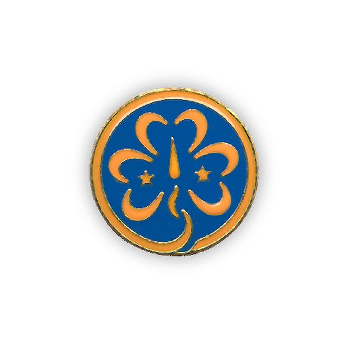 Gold-Plated Miniature World Trefoil Pin