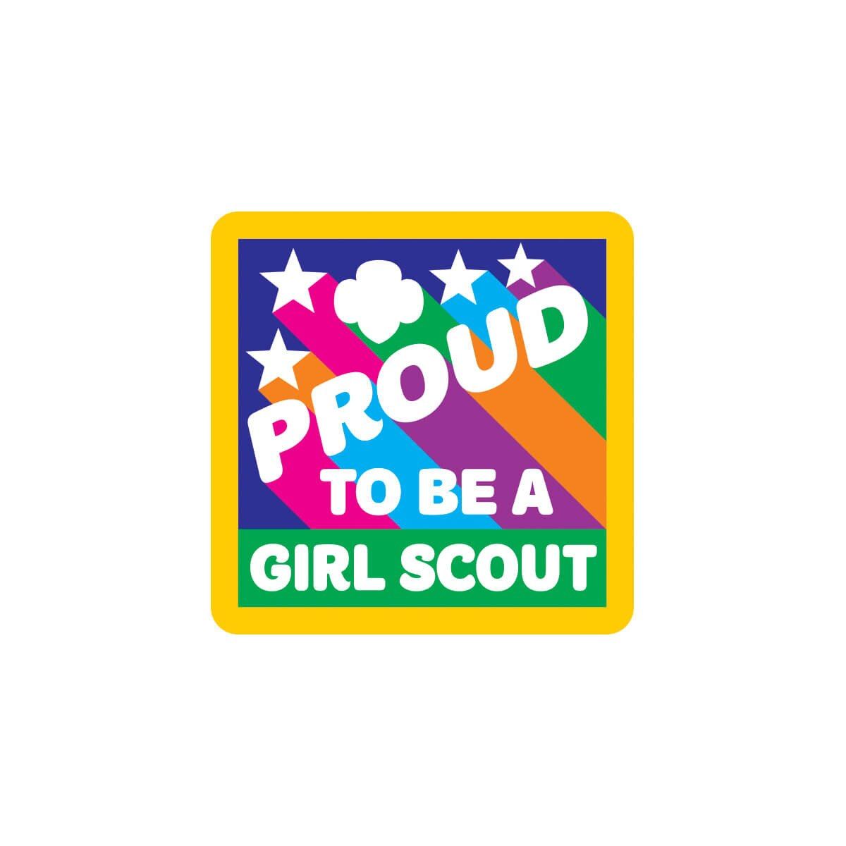 Proud To Be A Girl Scout Sew-On Fun Patch