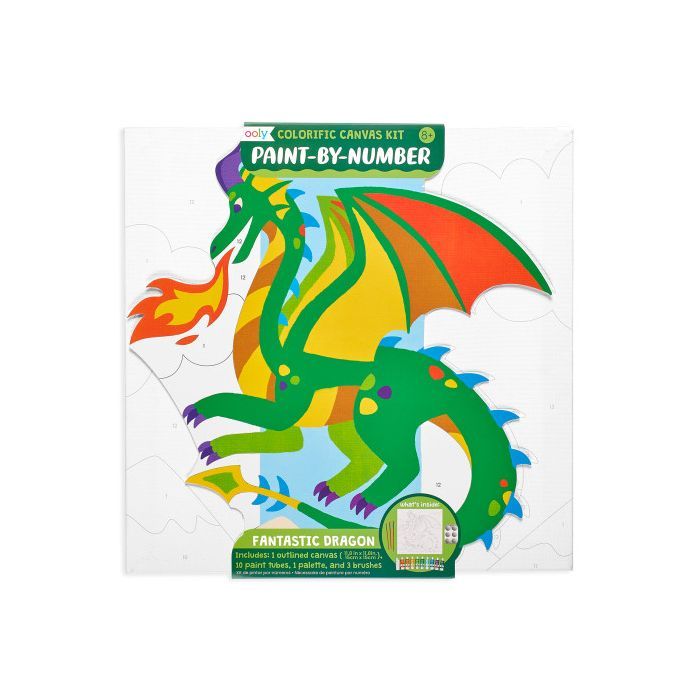 Ooly Colorific Paint By Number Fantastic Dragons