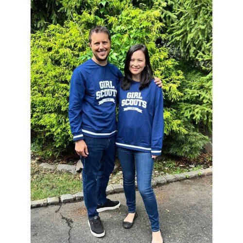 Navy Varsity Pullover Sweatshirt - Adult