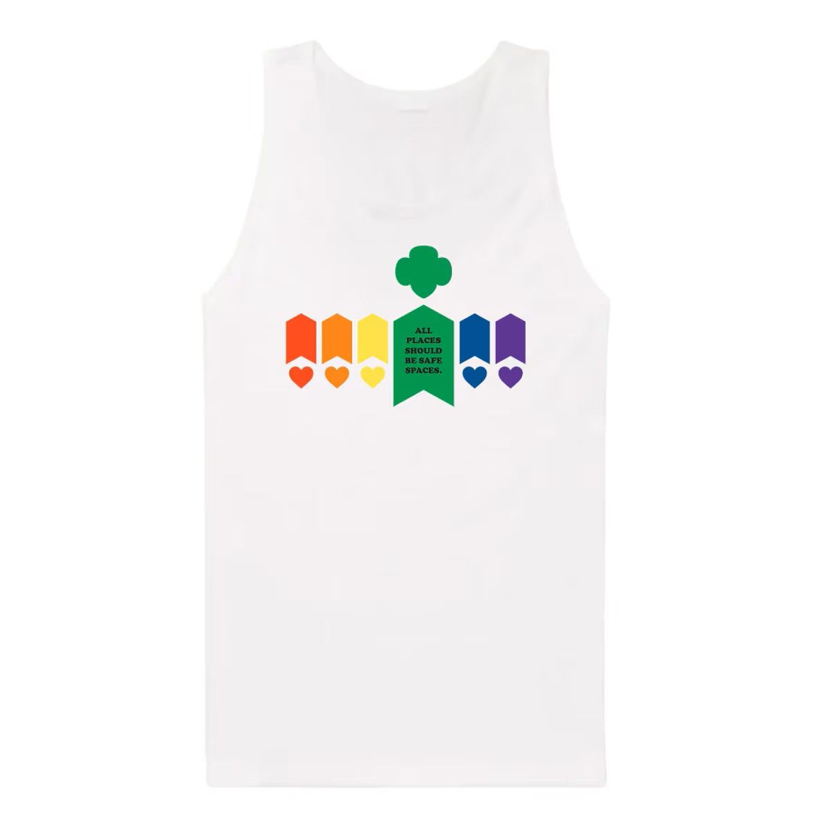 Pride Safe Spaces Tank Top - Adult