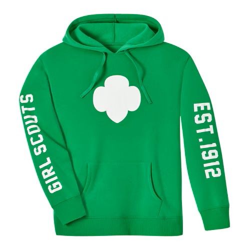 Est. 1912 Trefoil Hoodie Green Sweatshirt - Adult