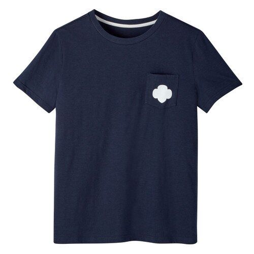 Navy Pocket T-Shirt – Adult