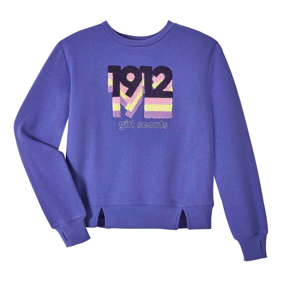 Colorful Chenille Sweatshirt - Girls