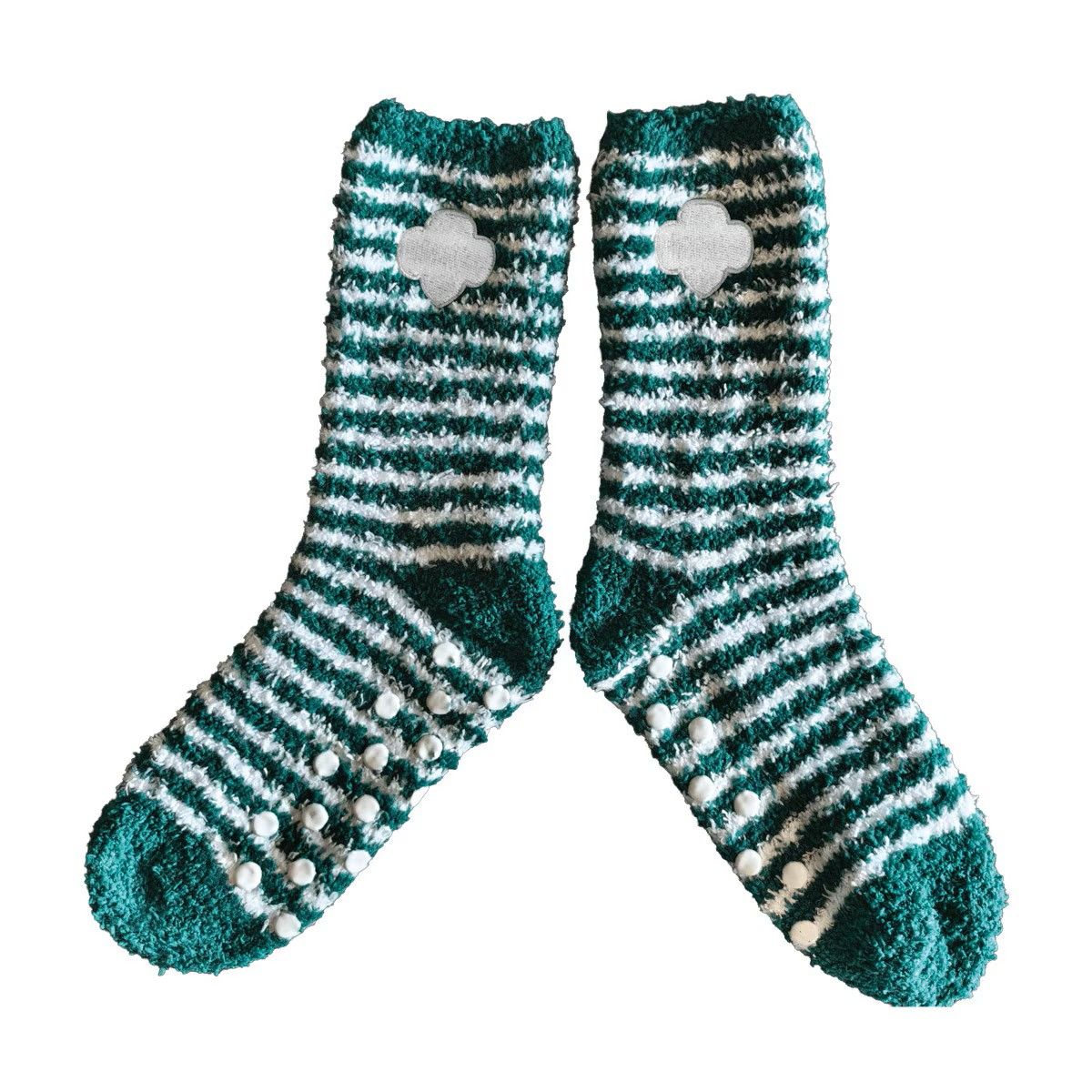 Trefoil Fun Finds Fuzzy Slipper Socks
