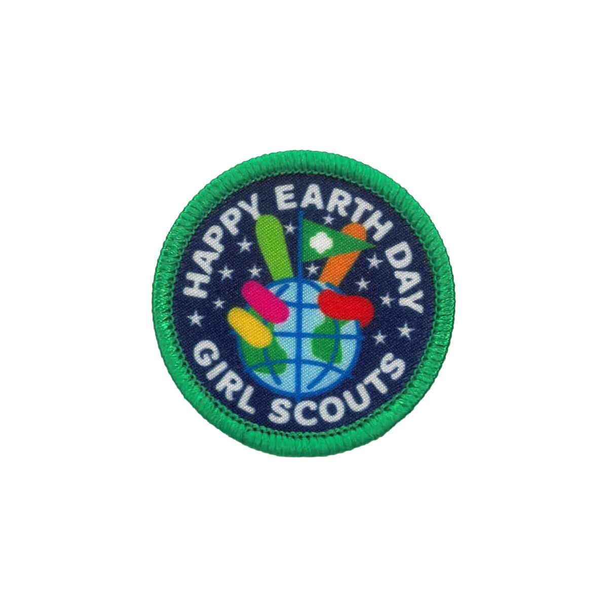 Happy Earth Day Globe Sew-On Patch