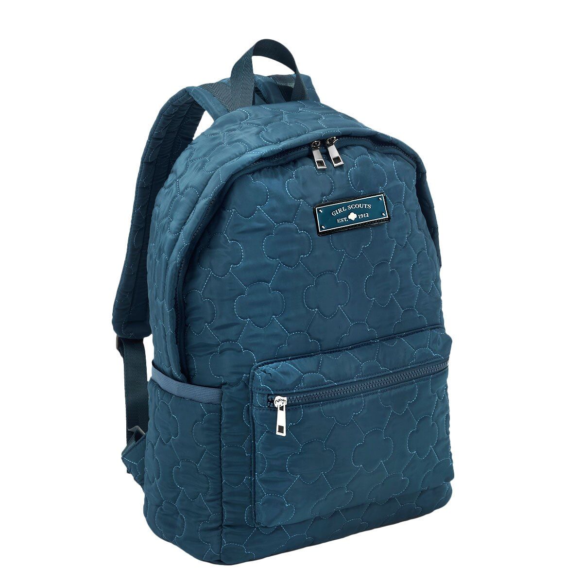 Navy Trefoil Quilting Backpack