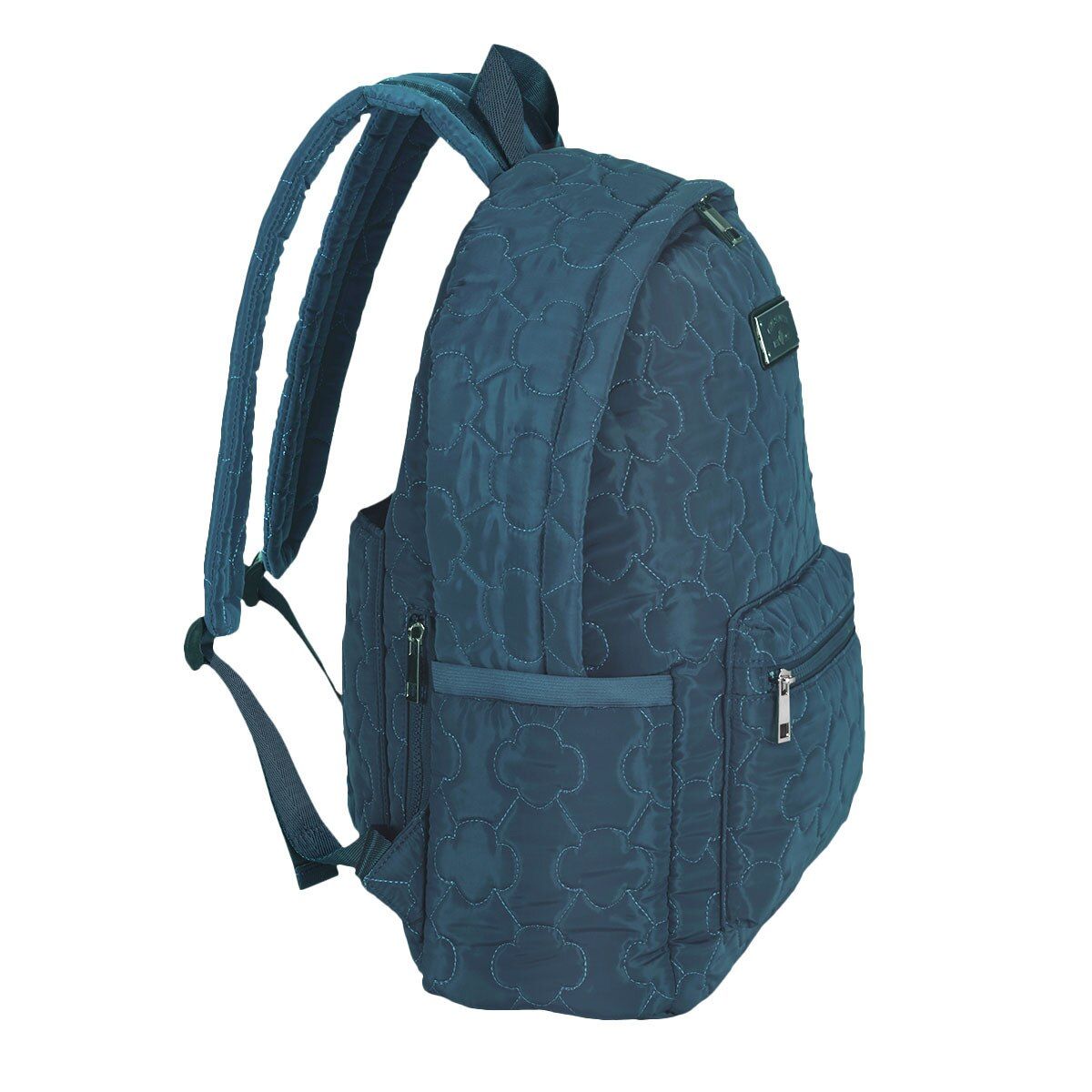 Navy Trefoil Quilting Backpack