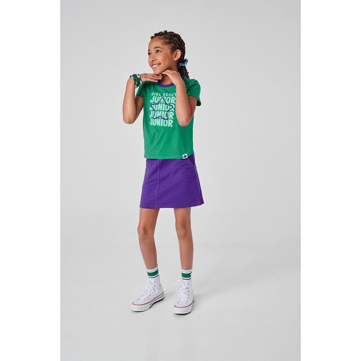Junior Cargo Skort - Purple