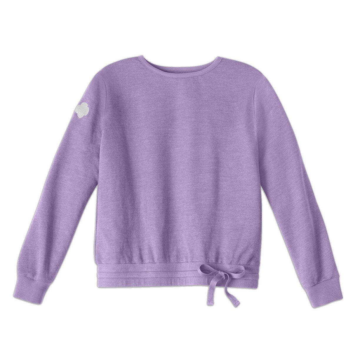 Violet French Terry Drawstring Sweatshirt