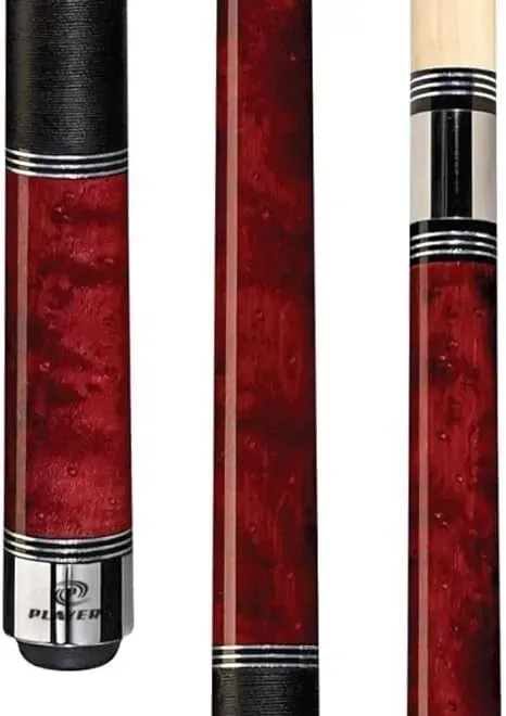 NEW Players C-960 Pool Billiards Cue Stick Red Burgundy Stain 2 piece