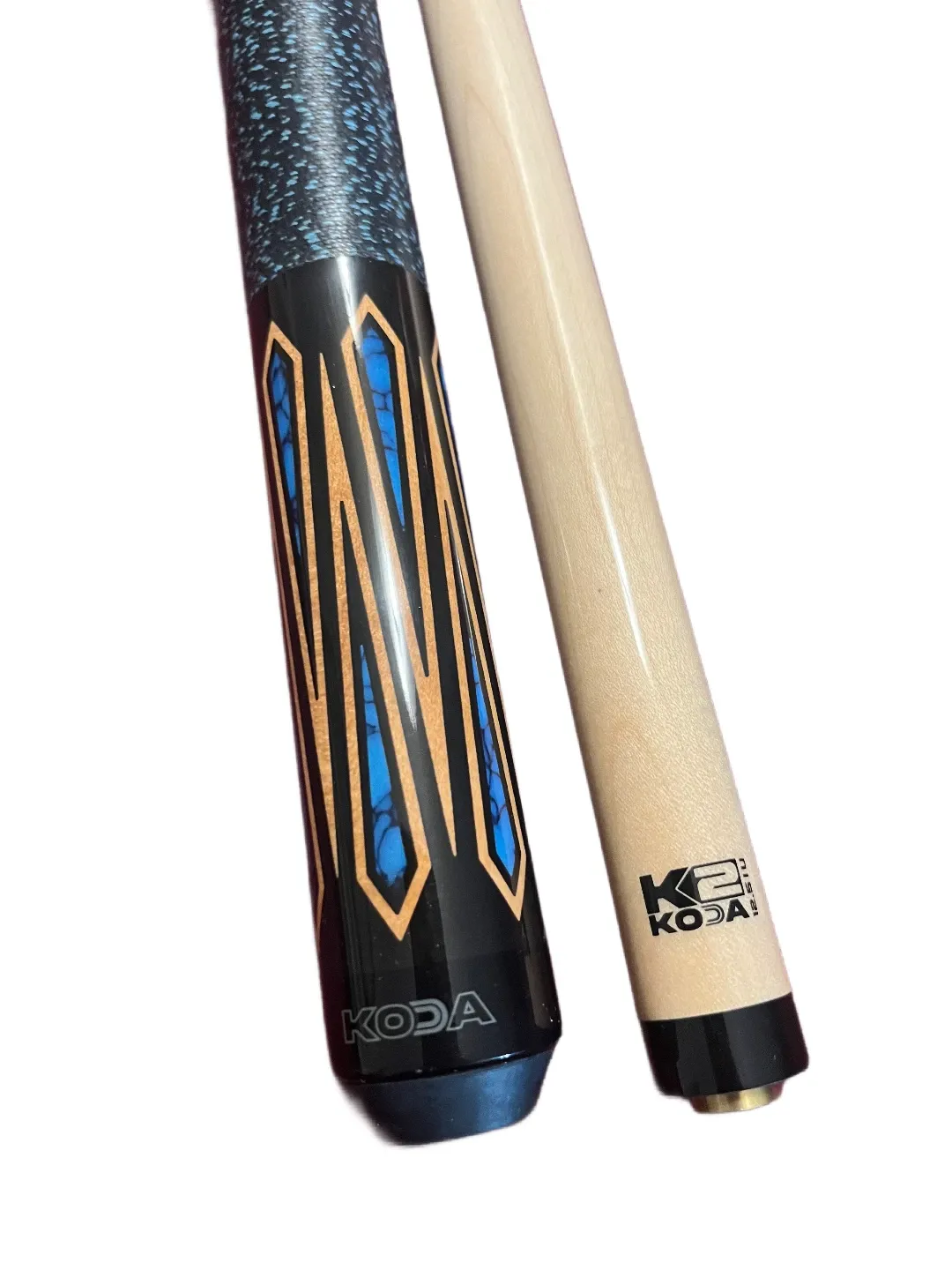 K2 POOL CUE KLSE11 Low Deflection Cue Black and Turquoise