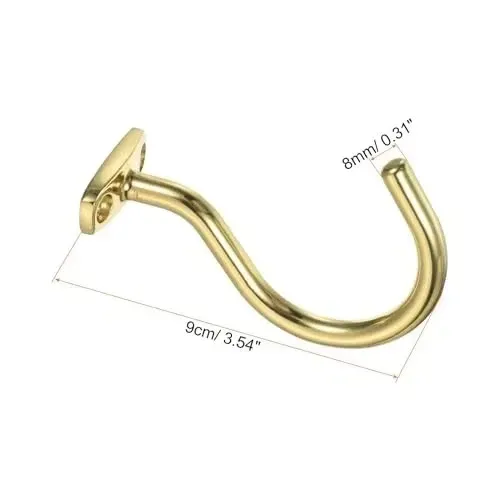 Billiards Cue Stick Rack Hook Gold Tone Snooker Pool Bridge Stick