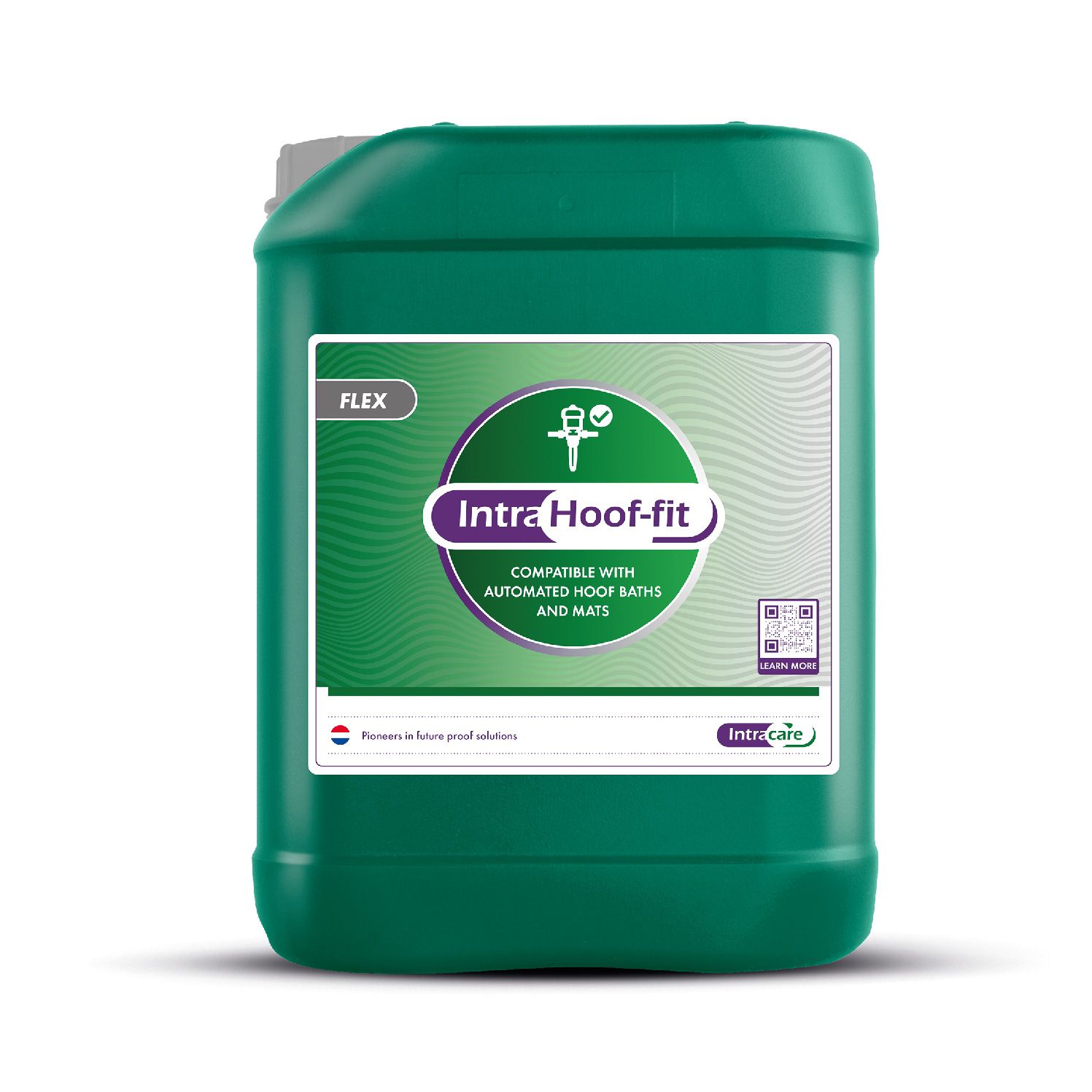 Hoof Fit Flex Intracare A green drum of Hoof Fit Flex Intracare Footbath