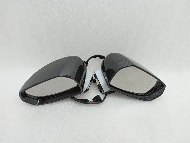 AUDI R8 TYPE 42 REAR VIEW DOOR MIRROR SET CARBON 420857528A3Q0 RIGHT HAND DRIVE RHD-
