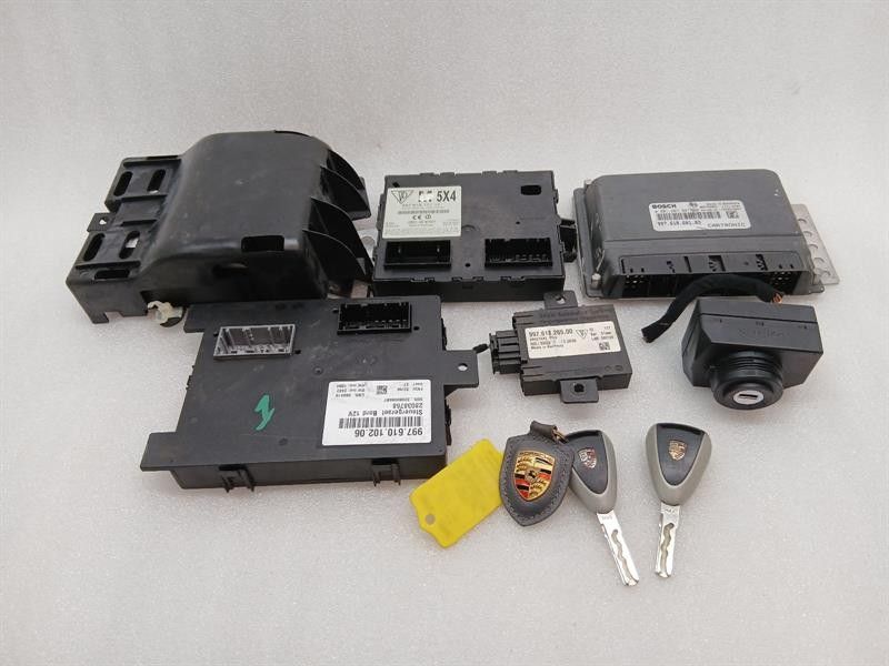 Porsche Boxster 987 Engine ECU 99761860103 SET Engine Control Unit MK1 3.4 M9721