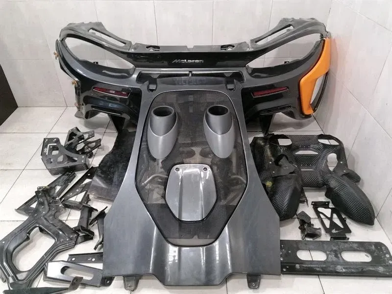McLaren 600LT SPIDER CONSTRUCTION KIT Lid Exhaust REAR END RETROFIT SET BUMPER CARBON