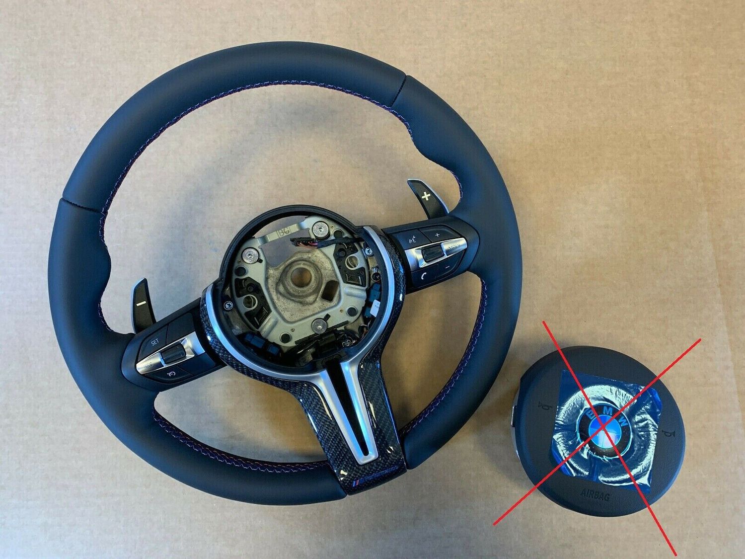 BMW F15 F16 F20 F22 F25 F26 F30 F31 F32 F33 OEM M2 Sport Steering Wheel CARBON