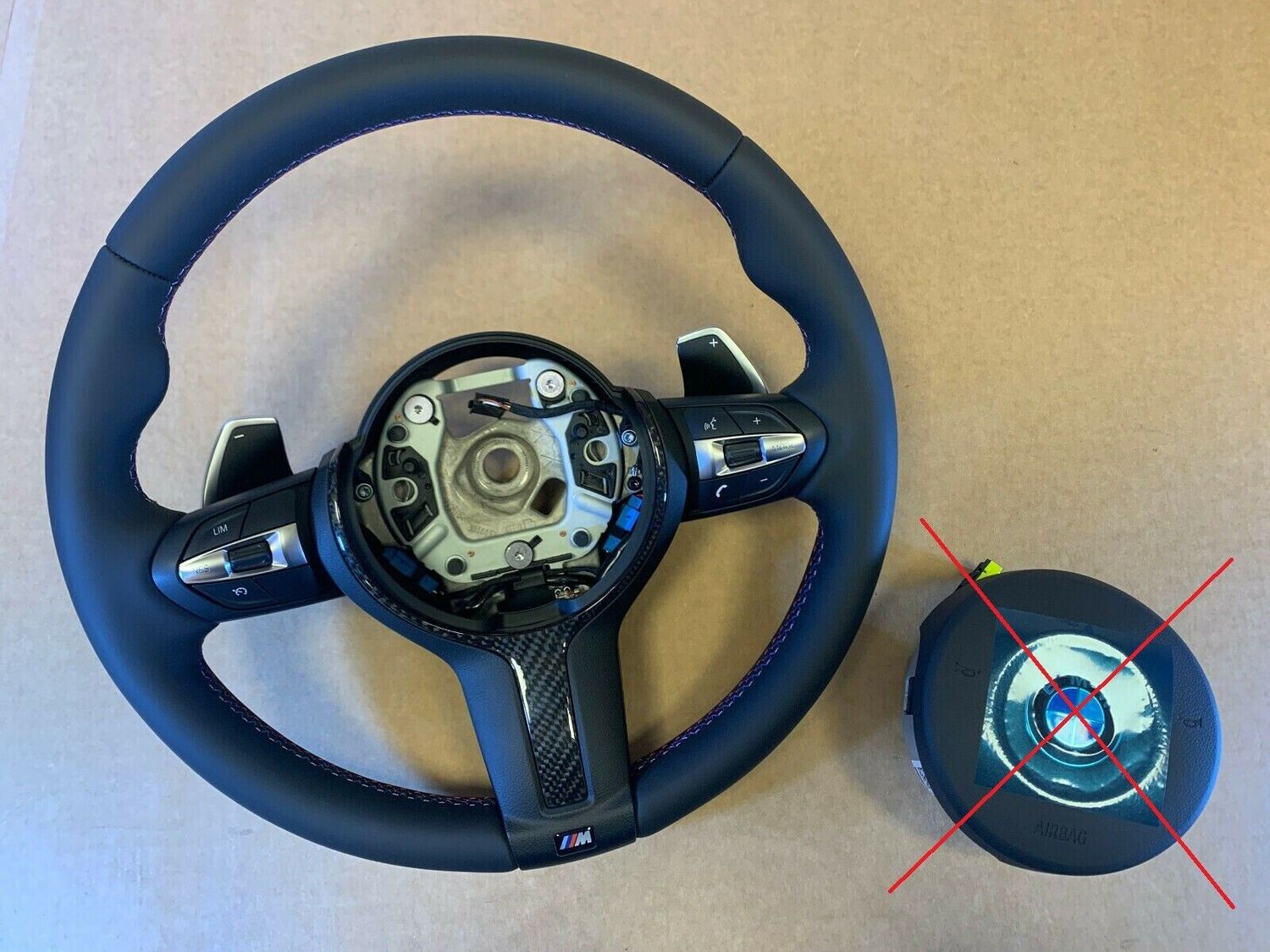 BMW F15 F16 F25 F26 F39 F45 F48 OEM USA M Steering Wheel PADDLES CARBON
