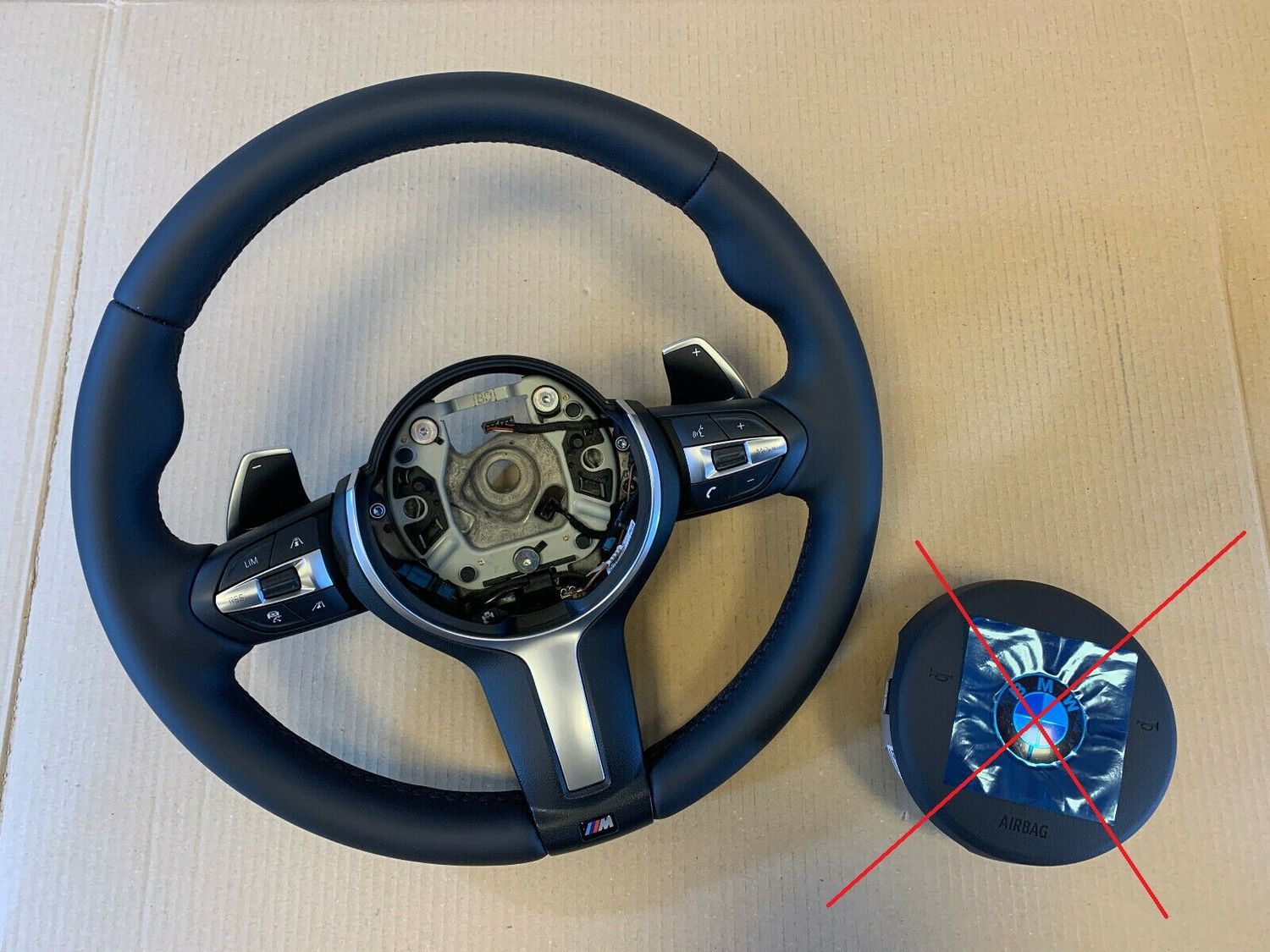 BMW F15 F16 F25 F26 F39 F45 F48 OEM USA M Steering Wheel Paddles DUAL VIBRO ACC